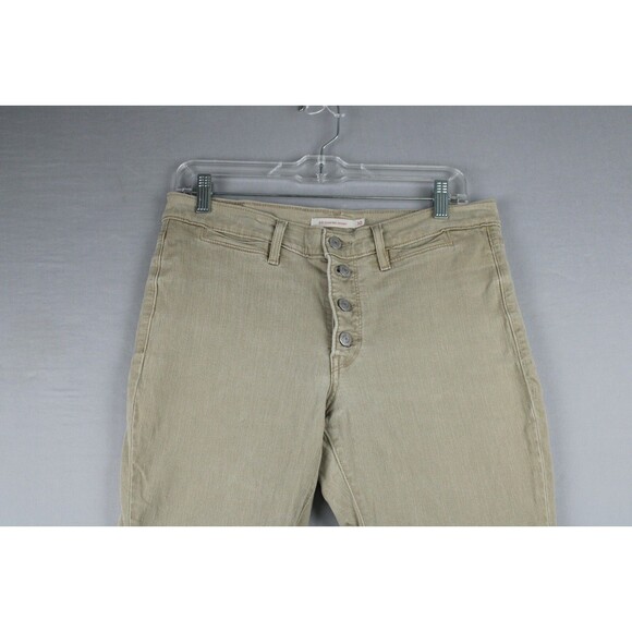 Levi's 311 Shaping Skinny Button Fly Stretch Denim Jeans Beige Size 30 Casual - Picture 14 of 16
